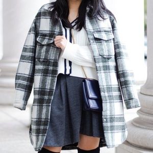 Abercrombie plaid shacket
